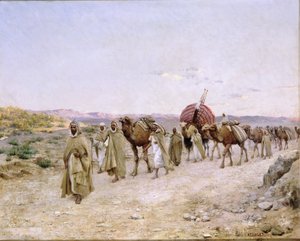 A Caravan near Biskra, 1892